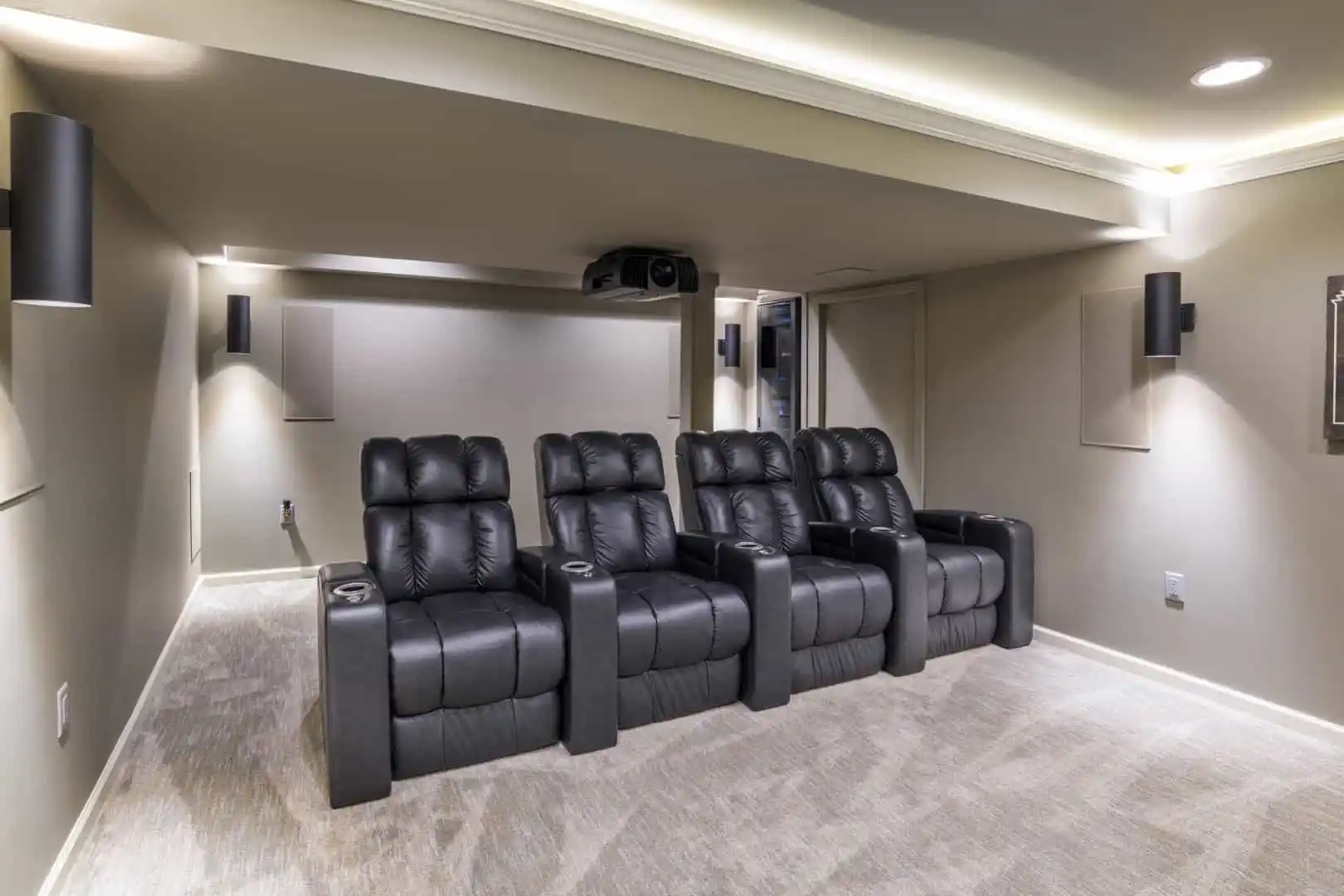 In your dream home theater room, plush black leather recliner chairs face a wall-mounted large screen, while speakers envelop the space. As comfortable as this indoor retreat is, consider upgrading your outdoor living in Delaware County, PA to extend that luxury beyond walls.